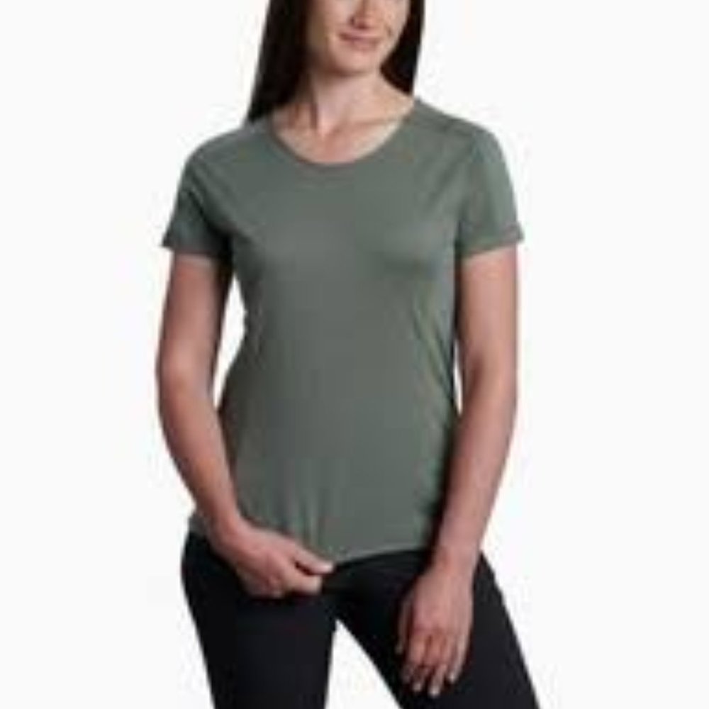 Kuhl Womens Bravado Short Sleeve Tee Sage New With Tags